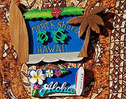 Hand crafted signs in Hawaii
