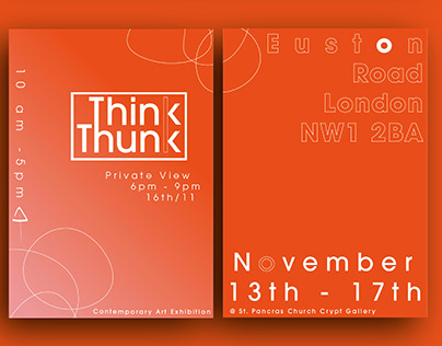 Think Thunk - Double Poster Design