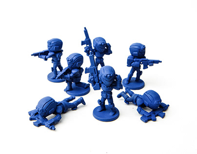 Sci Fi Miniature Soldiers - 3D Print 32mm