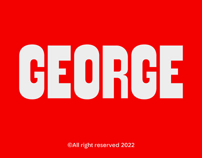 Internship Project: George Condensed Display Typeface