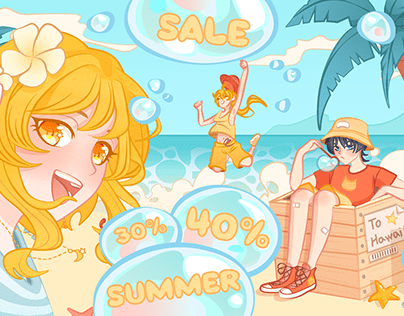 Summer illustration