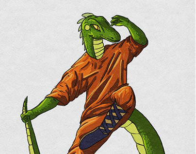 Prompts from Instagram #1 Shaolin Lizzard