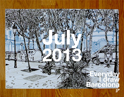 Everyday I draw Barcelona | July 2013