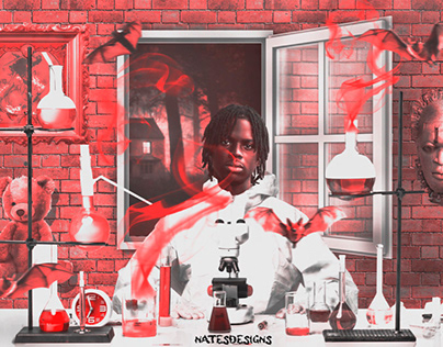 Red potion by Rema cover art concept off his RAVAGE EP