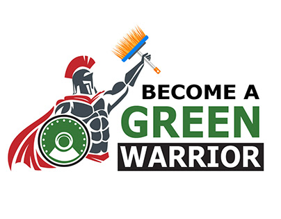 Hero Green Warrior Logo & Banner