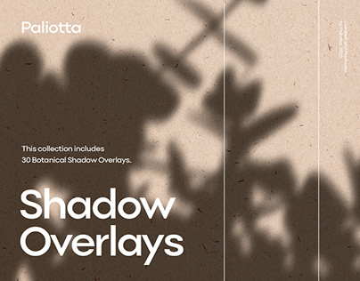 30 Botanical Shadow Overlays