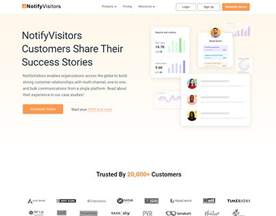 Sucesss Stories of NotifyVisitors Customers