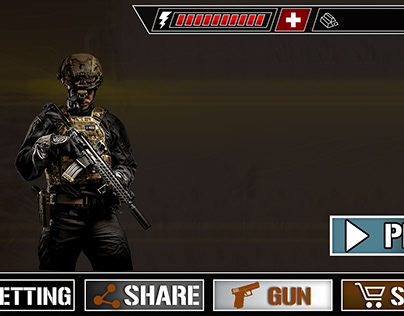 shooting game UI (Combat Strike)