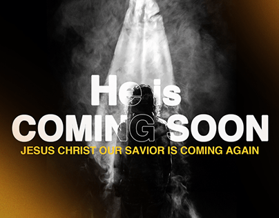 "He is coming soon" church pubmat