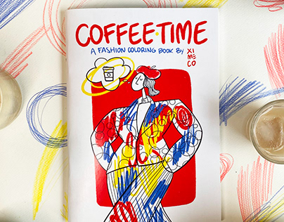 Coffee Time Coloring Book