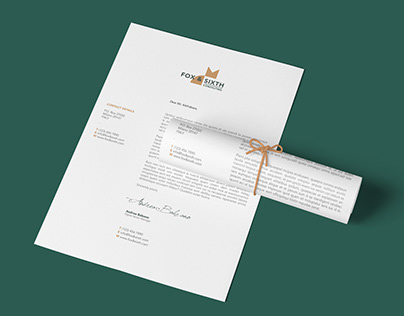 Letterhead for Fox & Sixth Consulting