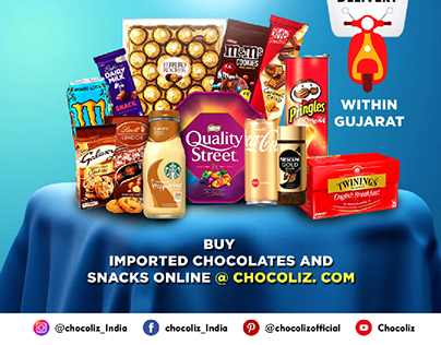 free home delivery of imported chocolates and snacks