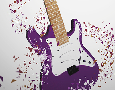 3D Modeling / Modelado 3D - Guitarra Eléctrica Fender