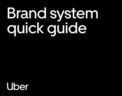 UBER — Logo & Brand identity — Brand Guidelines 2024