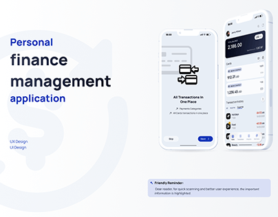 Personal finance management / Mobile app design