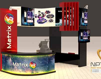 3D Design And Creation Stand Booth And Casher Tabule Ma