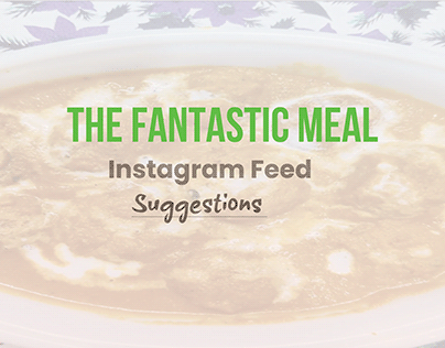 The fantastic meal instagram suggestions