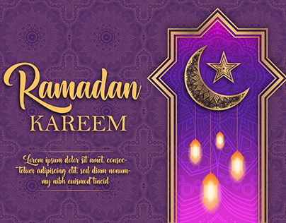 Ramadan Kareem Invitation Card Design by Mandala