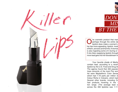 "Killer Lips" Magazine Spread
