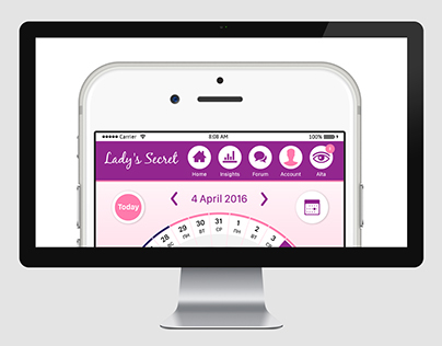 Lady's Secret App UX/UI Design ( Prototype )