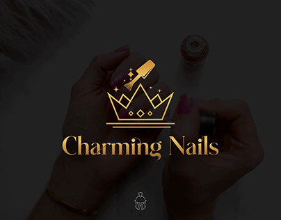 Charming Nails | Logo Mockup | Illustrator