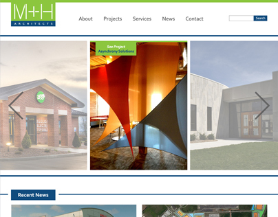 M + H Architects Website Redesign