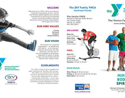 YMCA Brochure 8x14, 4-panel