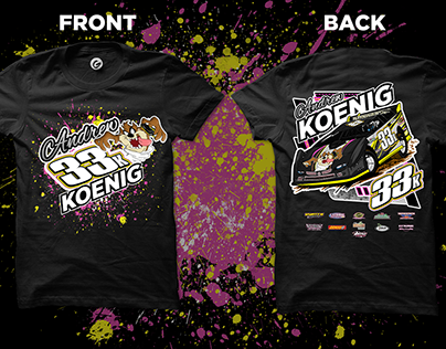 Andrew Koenig Racing Team Shirt Design