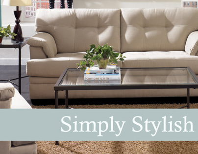 Simple Elegance Furniture point of sale graphics.
