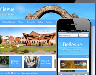 Bellvue Civic Association Website Design