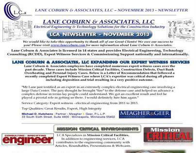 LCA NEWSLETTER - NOVEMBER 2013