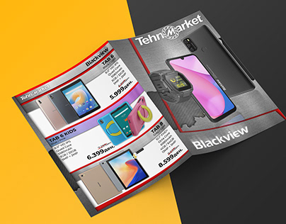 Leaflet and social media pack design for Blackview.