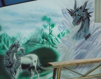 Dragons and Unicorns *mural*