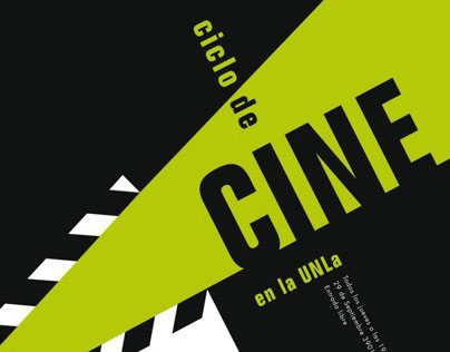 Afiches ciclo de Cine y Teatro en UNLa