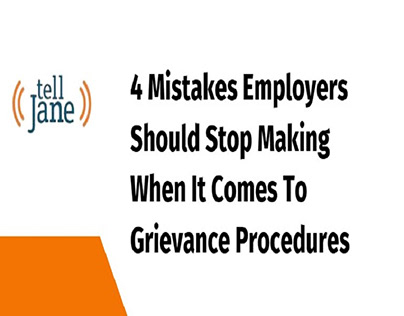 Stop Making When It Comes To Grievance Procedures