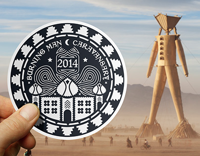 2014 Burning Man Sticker Content Winner