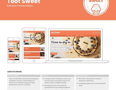 UX Design: Online Shop Premium Bakery