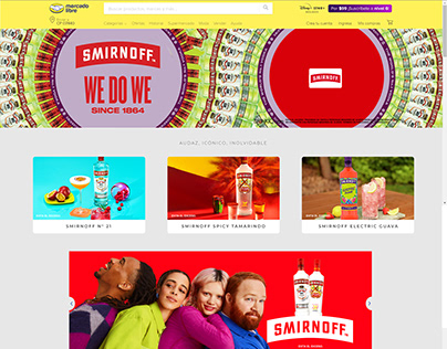 Smirnoff - Landing Page MercadoLibre