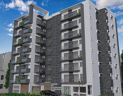 Residential Building 3D View