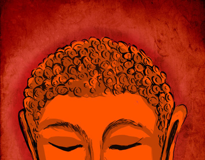 Rough sketch Budha
