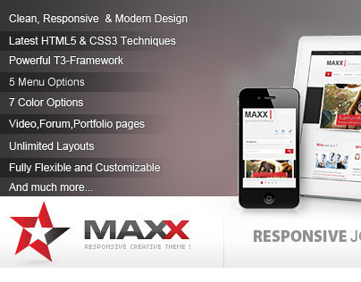 Maxx - Responsive Creative JoomlaTemplate