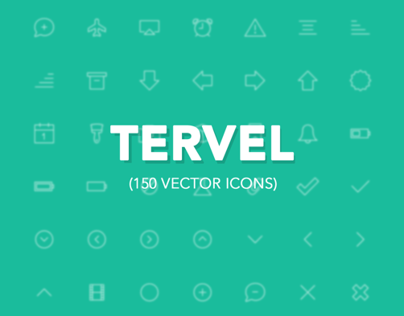 Tervel - 150 Vector Line Icons iOS7
