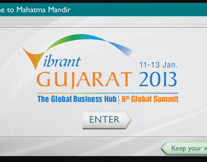 Vibrant Gujarat Touch Screen Application