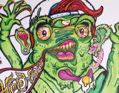 Frog Monster Illustration