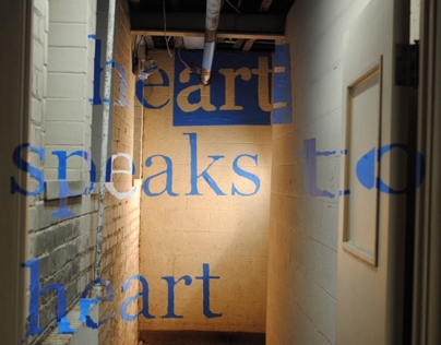 Anamorphic Typography — Heart Speaks to Heart