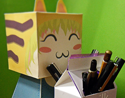 Paper Toy Neko-chan