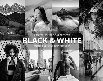 BLACK&WHITE PRESETS Lightroom mobile & desktop PRESETS