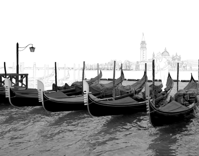 Gondolas in Venice WIP