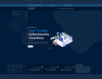 Cyber Security Landing Page and Website
