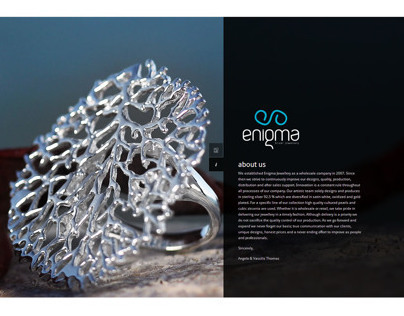 Enigma Jewellery - Web Design
